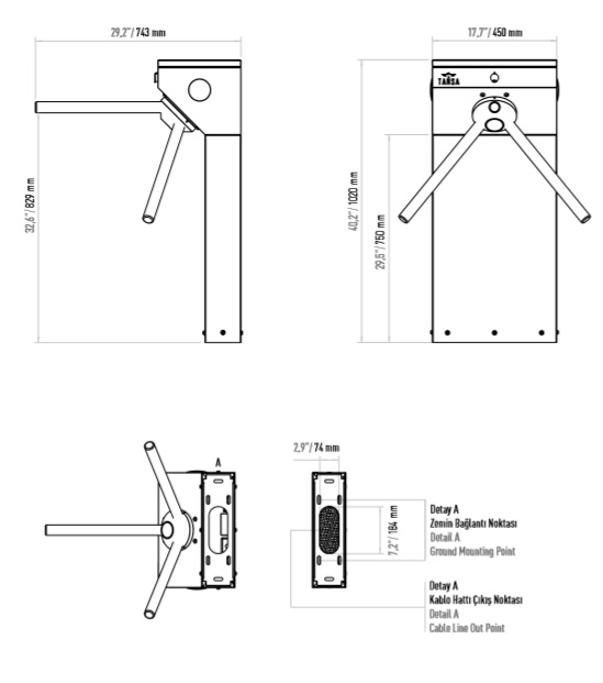 LTT 313E Ekonomik Turnike Sistemi