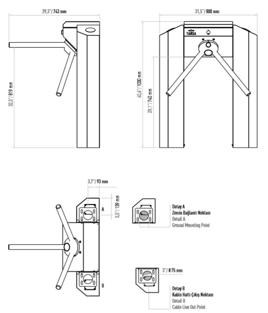 LTT 323 Tripod Turnike Sistemi